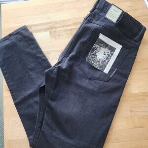 NEUW distressed black denim